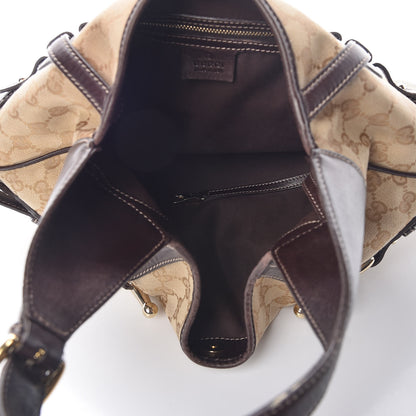 Gucci Monogram Large Horsebit 85th Anniversary Hobo Dark Brown 5 of 15