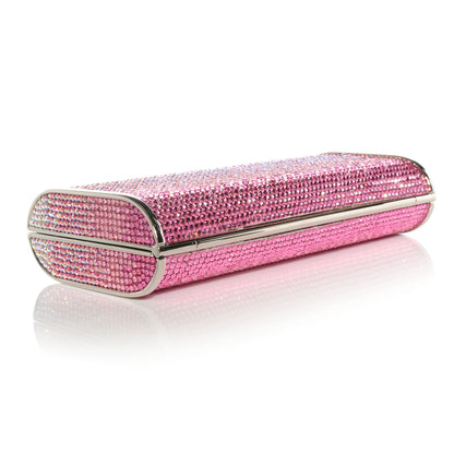 Judith Leiber Crystal Degrade Minaudiere Clutch Pink 4 of 7