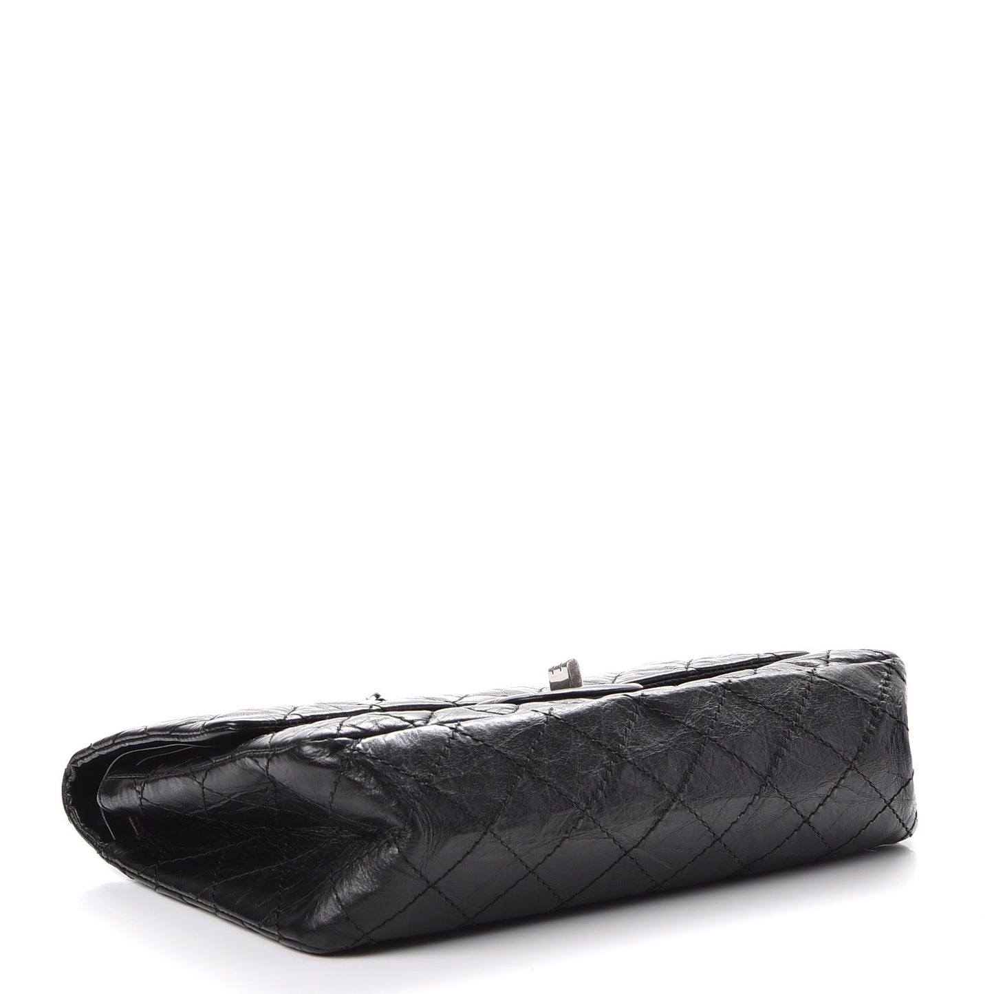 Aged Calfskin Quilted 2.55 Reissue 225 Flap Black