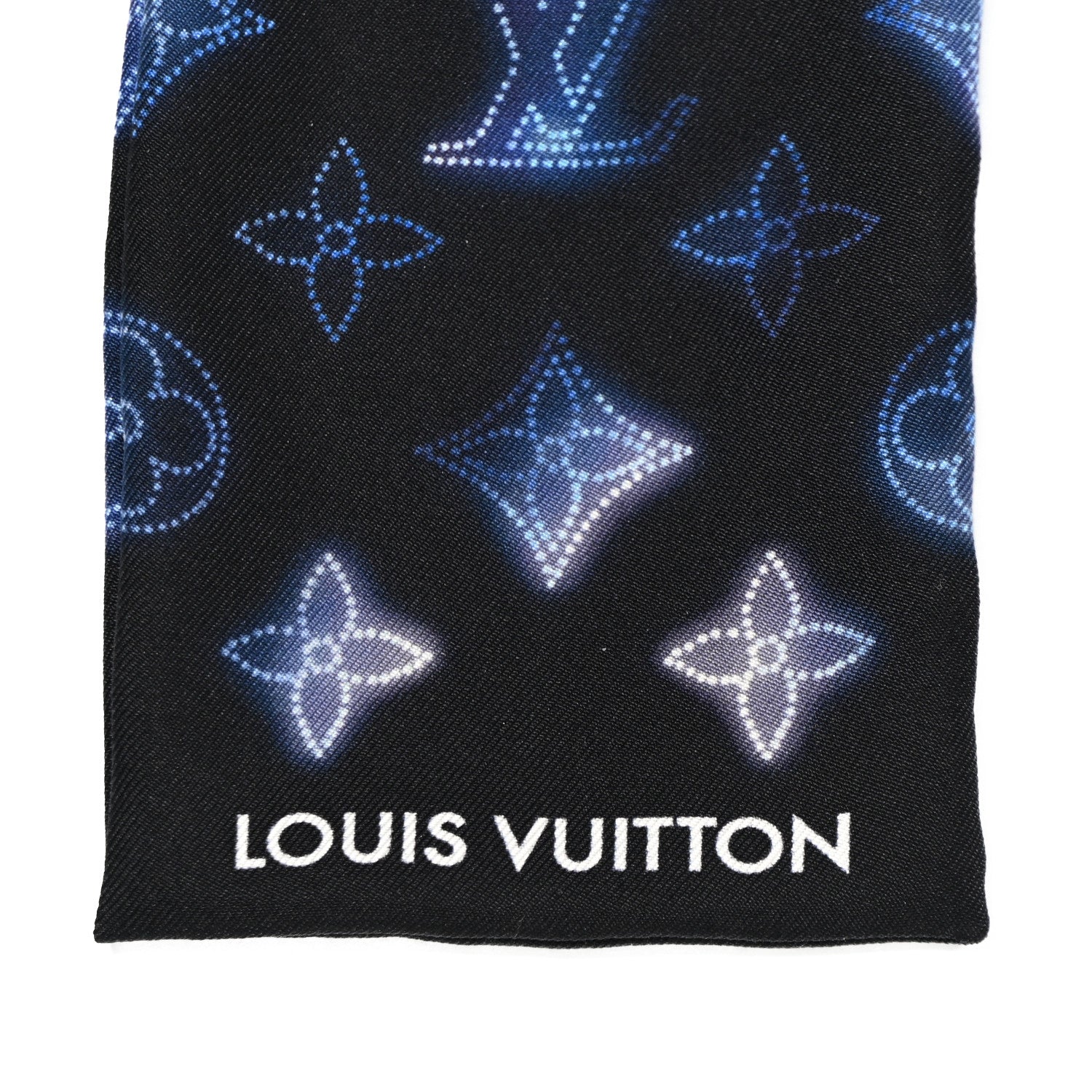 Louis Vuitton Silk Monogram Flight Mode Bandeau Blue 2 of 6