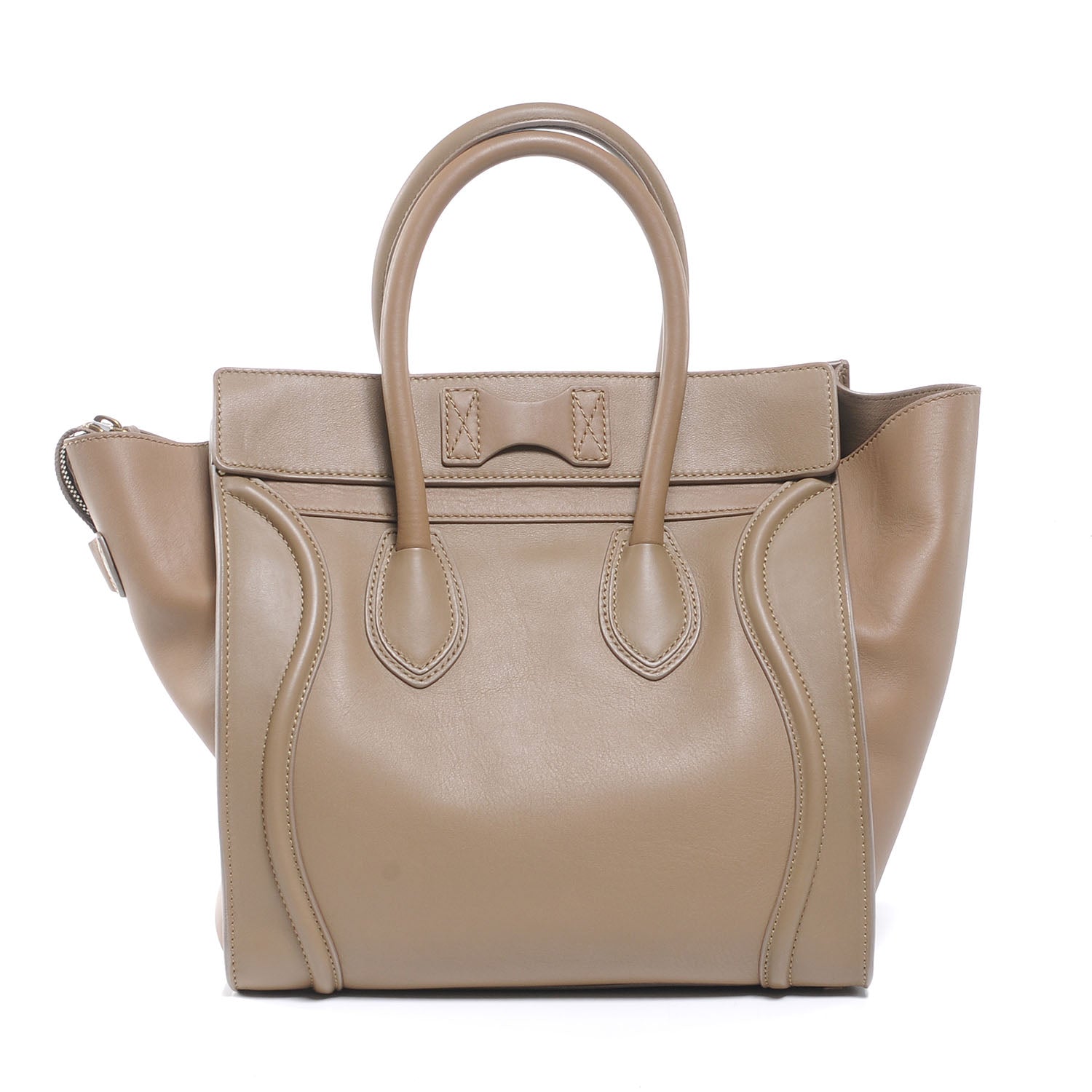 Celine Smooth Calfskin Mini Luggage Camel 3 of 8