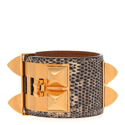 Hermes Lizard Collier De Chien CDC Bracelet S Ombre 3 of 6