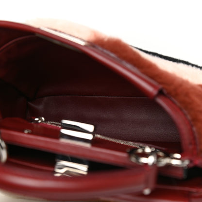 Fendi Shearling Nappa Mini Peekaboo Iconic Satchel Multicolor 5 of 11
