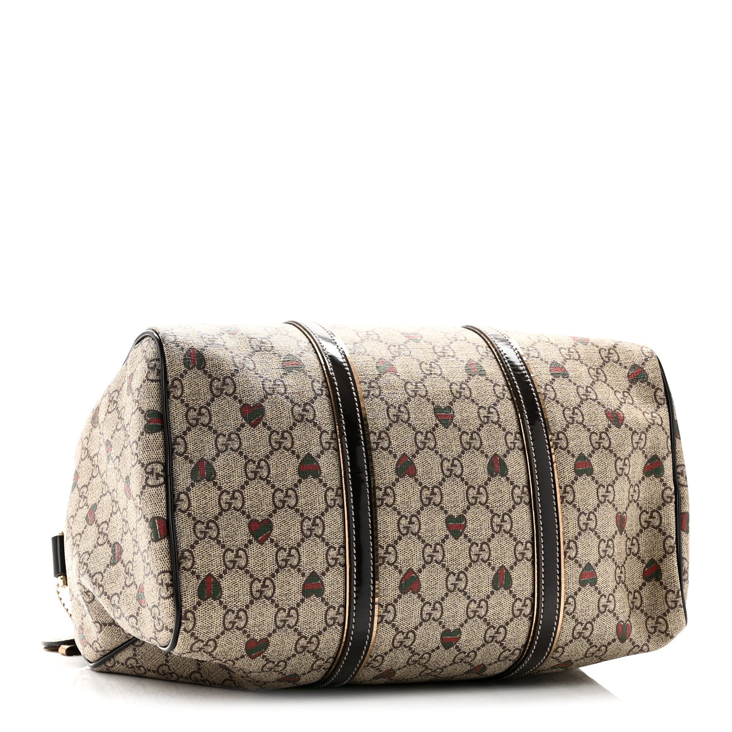 GG Plus Monogram Hearts Medium Joy Boston Dark Brown