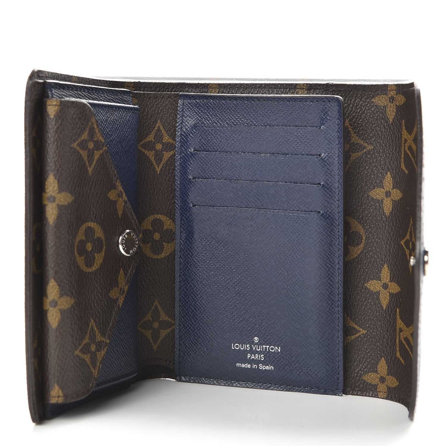 Louis Vuitton Epi Monogram Marie-Lou Compact Wallet Indigo 5 of 12