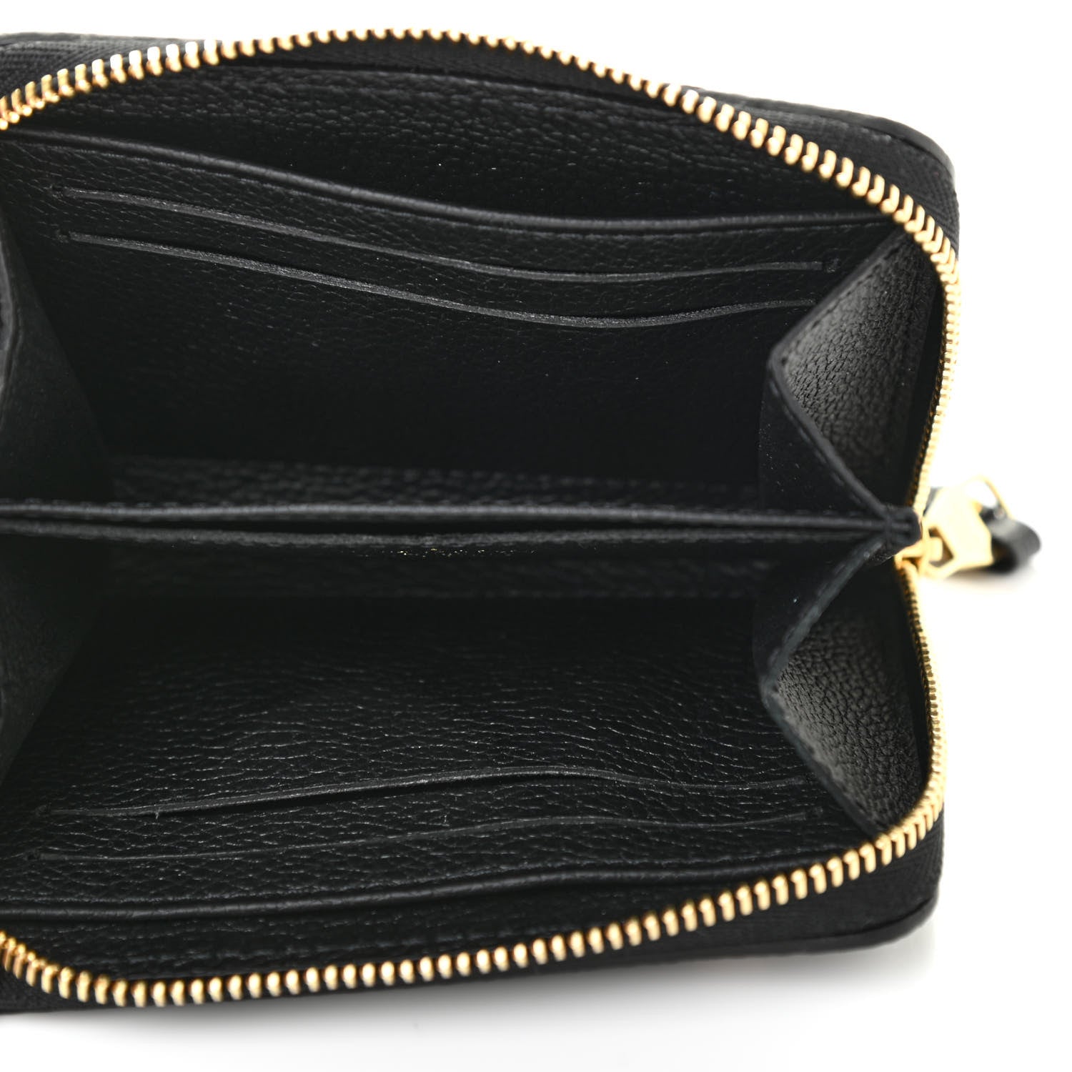 Louis Vuitton Empreinte Monogram Giant Zippy Coin Purse Black Beige 5 of 7
