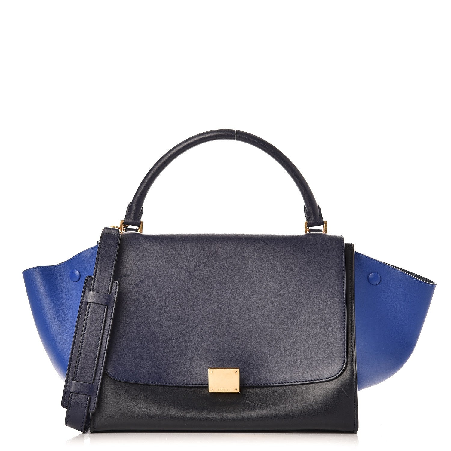 Celine Smooth Calfskin Medium Tri-Color Trapeze Ink 1 of 21