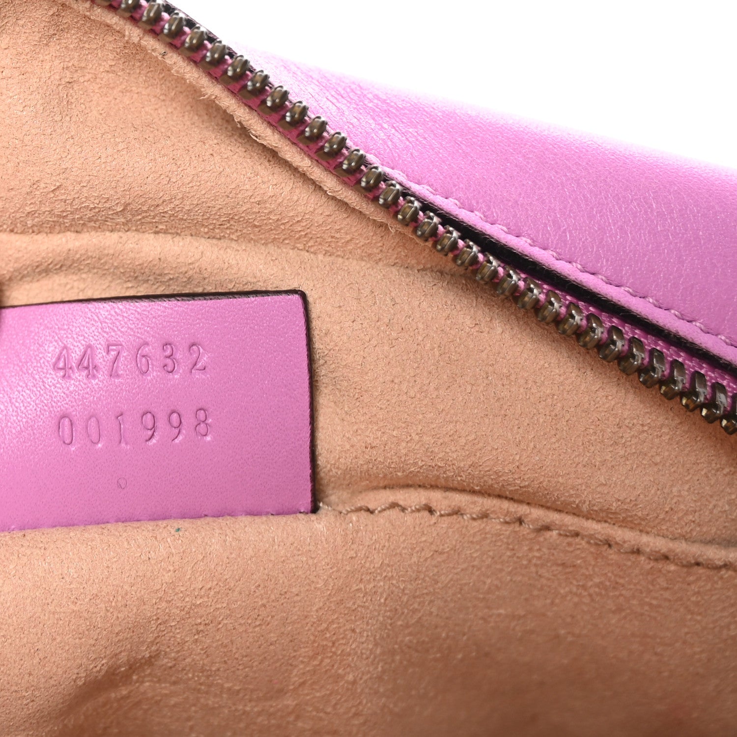 Gucci Calfskin Matelasse Small GG Marmont Chain Shoulder Bag Candy Mousse 7 of 10