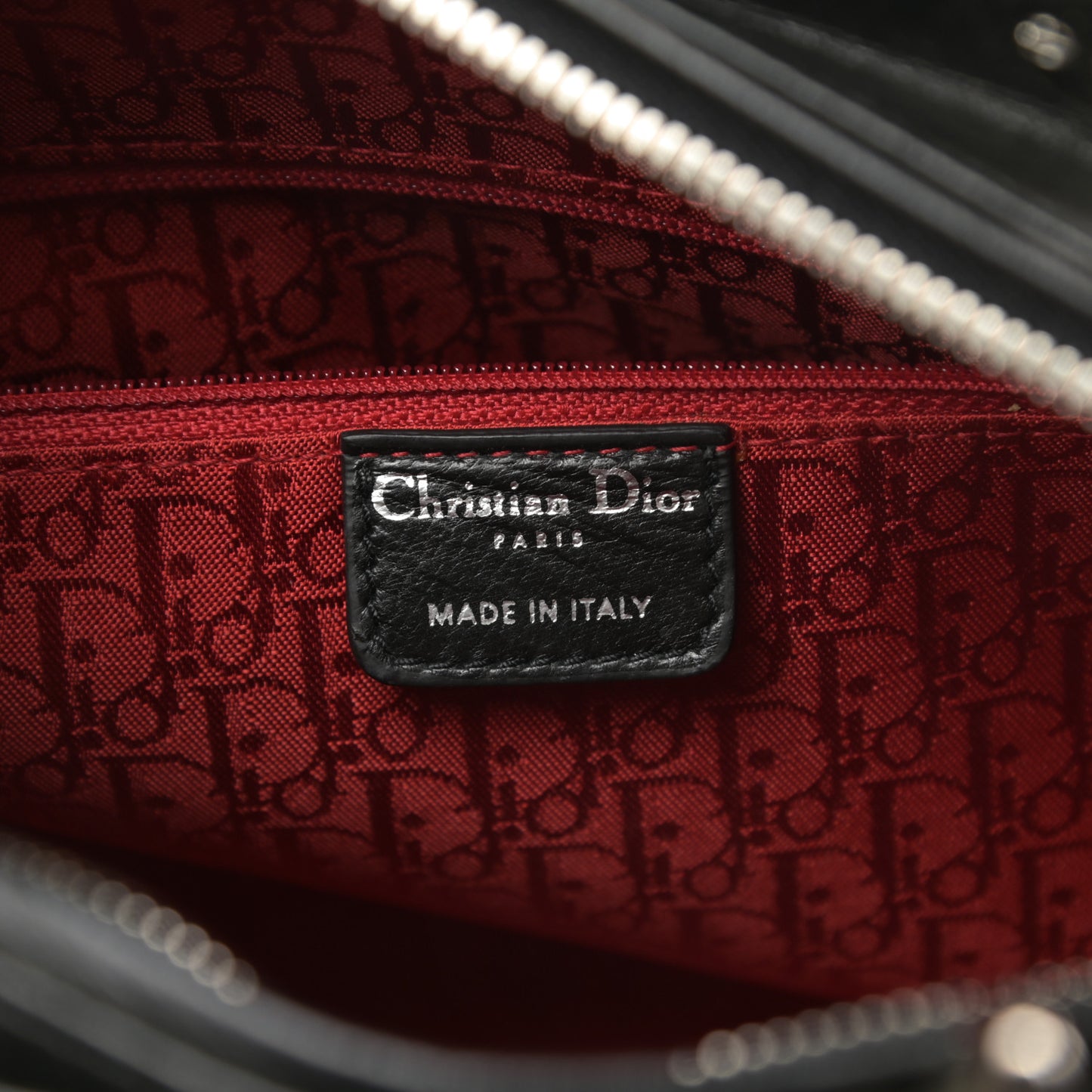 Lambskin Cannage Large Lady Dior Black