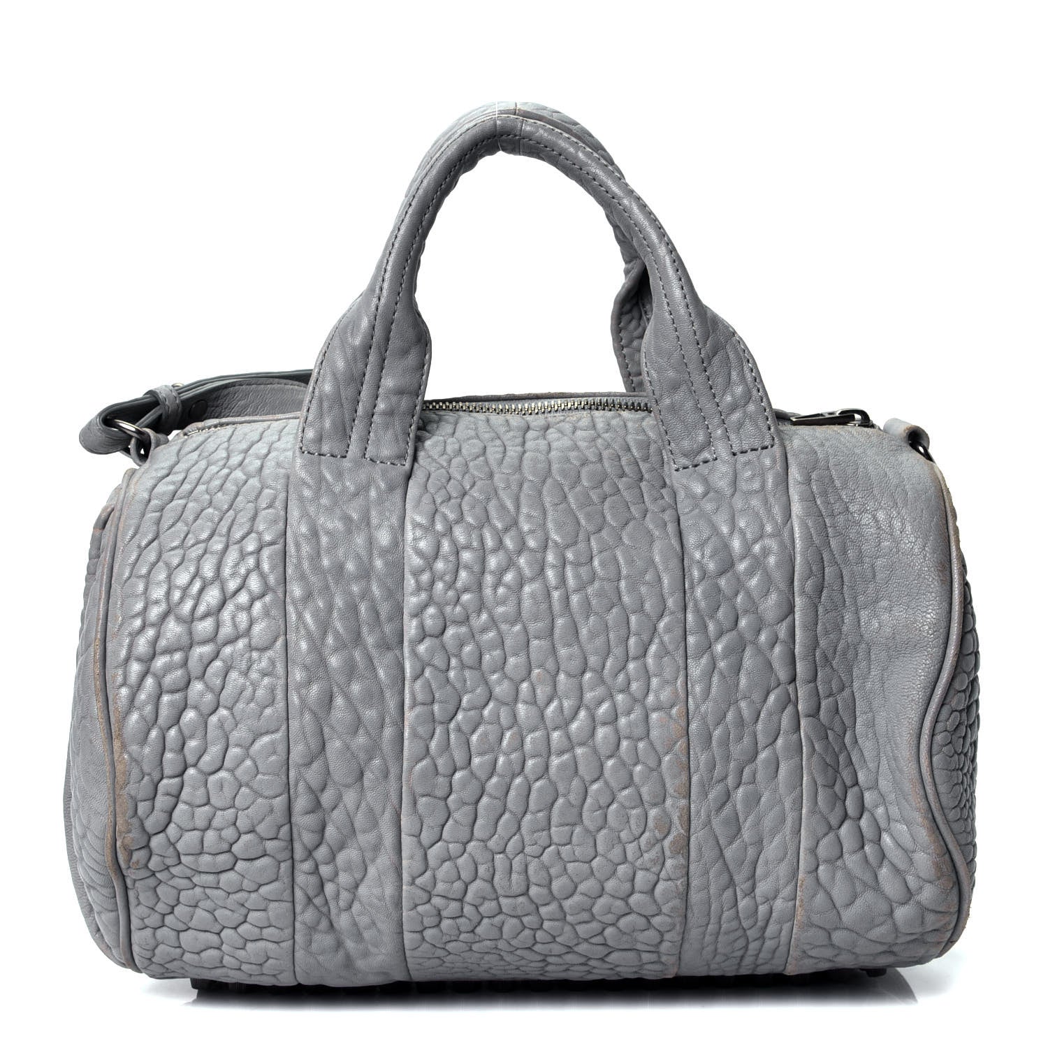 Alexander Wang Pebbled Lambskin Rocco Carbon Rodhium Hardware 1 of 4