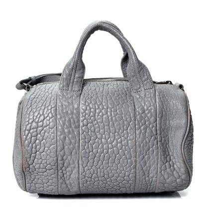 Alexander Wang Pebbled Lambskin Rocco Carbon Rodhium Hardware 1 of 4