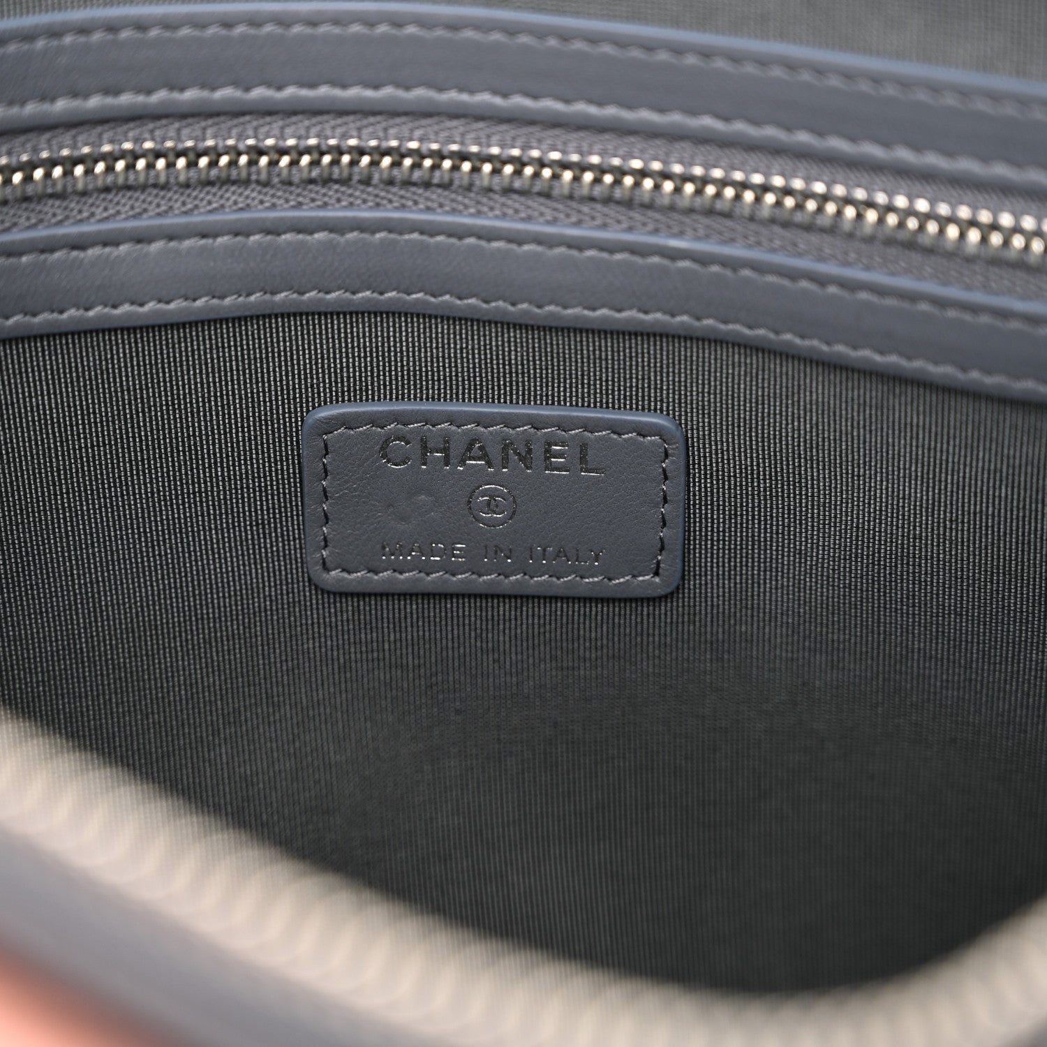 Chanel Lambskin Quilted Zipped Multi Pouch 6 of 11