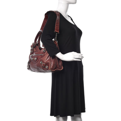 Balenciaga Agneau Giant 21 Silver Hardware City Dark Wine 2 of 20