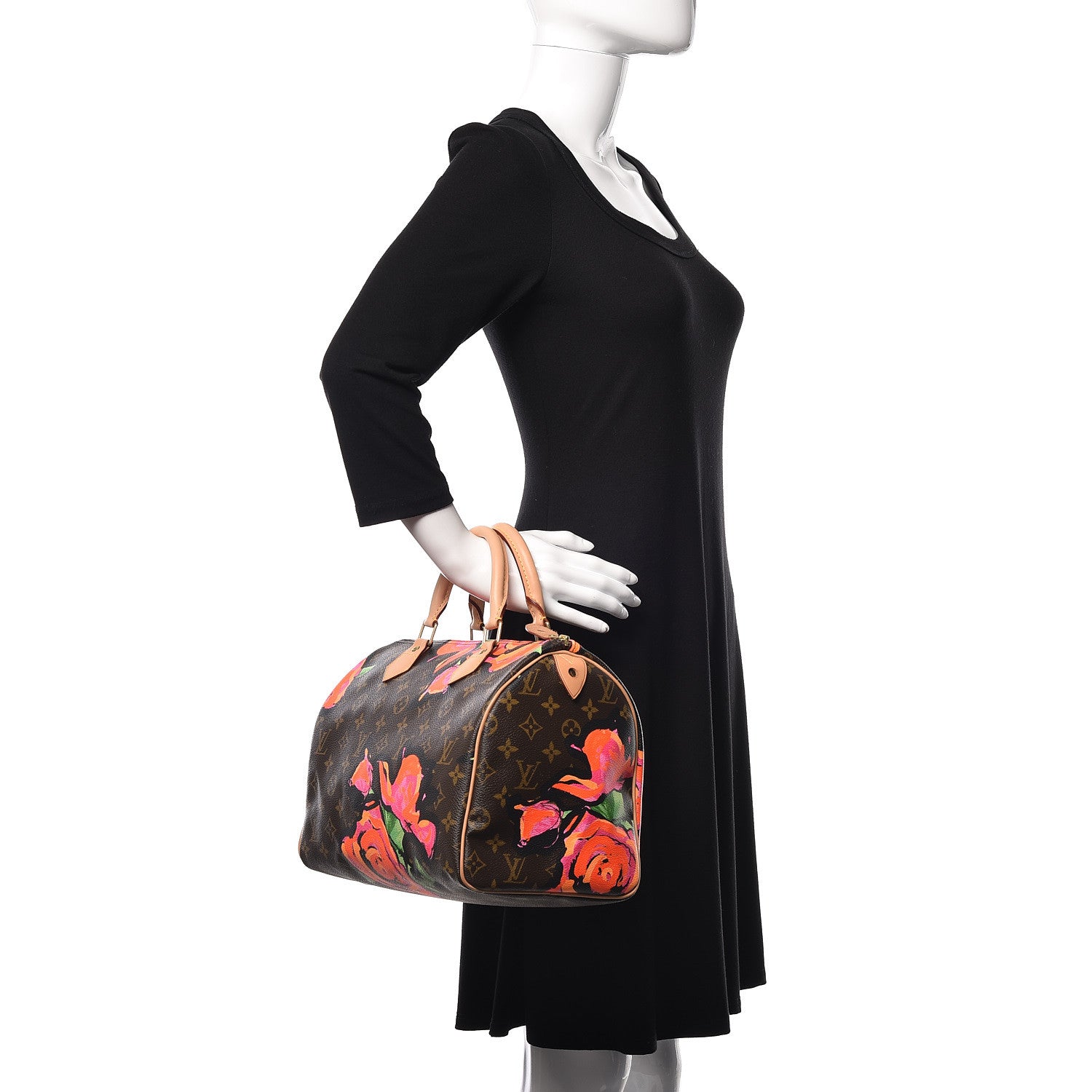 Louis Vuitton Monogram Roses Speedy 30 2 of 9