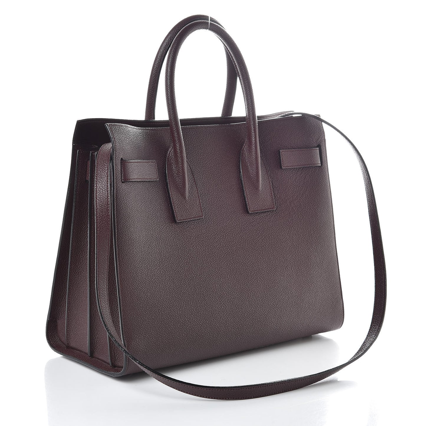 Grained Calfskin Small Classic Sac De Jour Amaranto
