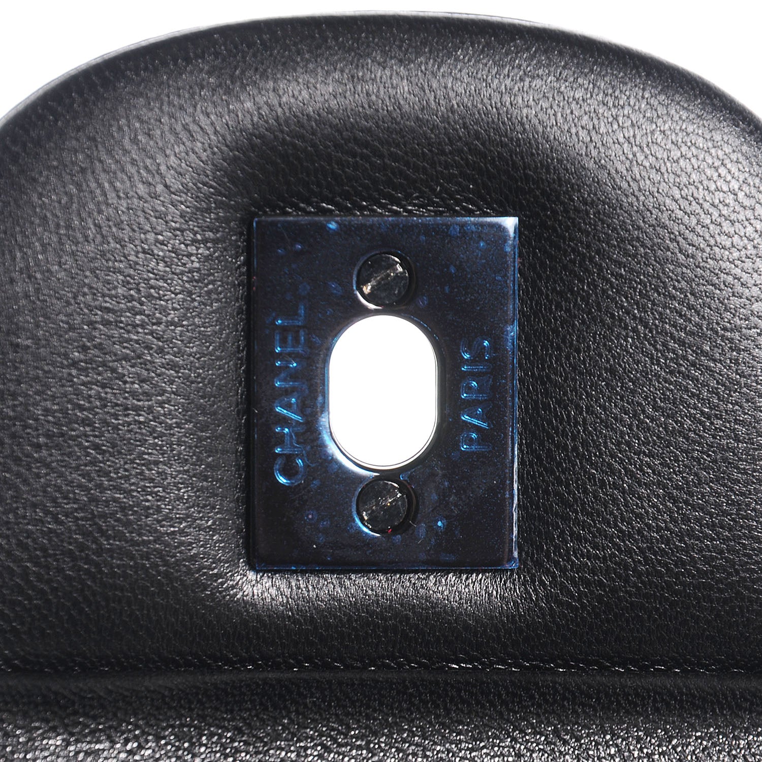 Chanel Lambskin Chevron Jumbo Double Flap Black 7 of 9