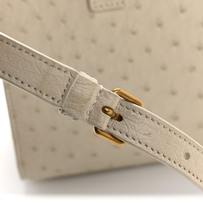 Saint Laurent Ostrich Nano Sac De Jour Crema Soft 15 of 15