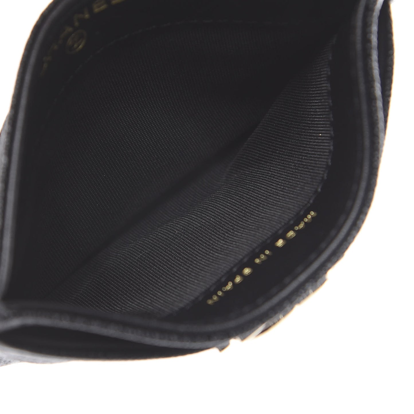 Caviar Quilted Boy Card Holder Black
