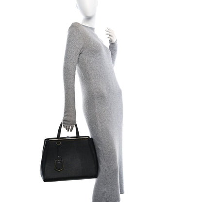 Fendi Vitello Elite Regular 2Jours Tote Black 2 of 14