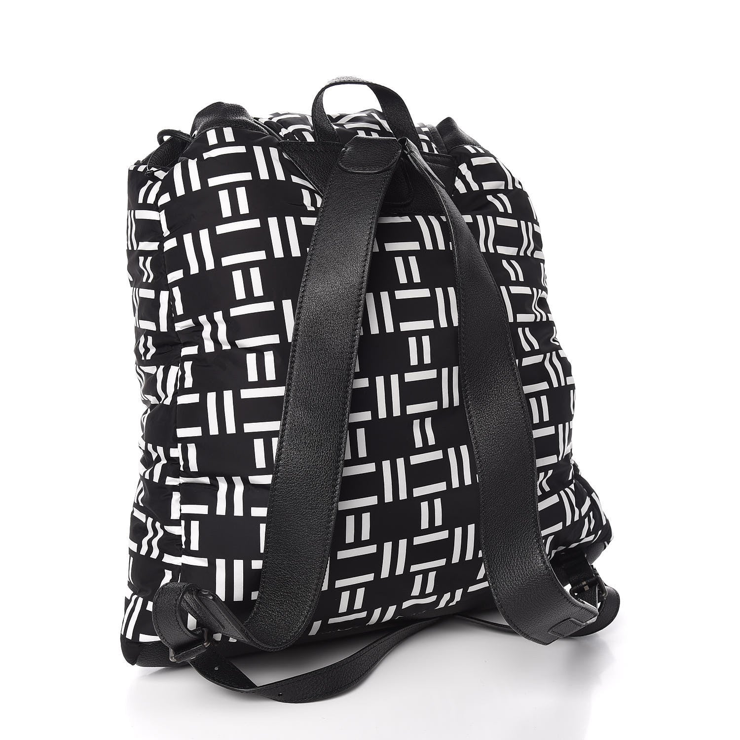 Balenciaga Nylon Rubber Printed S Traveler Backpack Black White 3 of 10