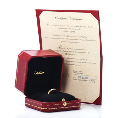 Cartier 18K Yellow Gold 3.5mm LOVE Wedding Band Ring 56 7.5 5 of 5