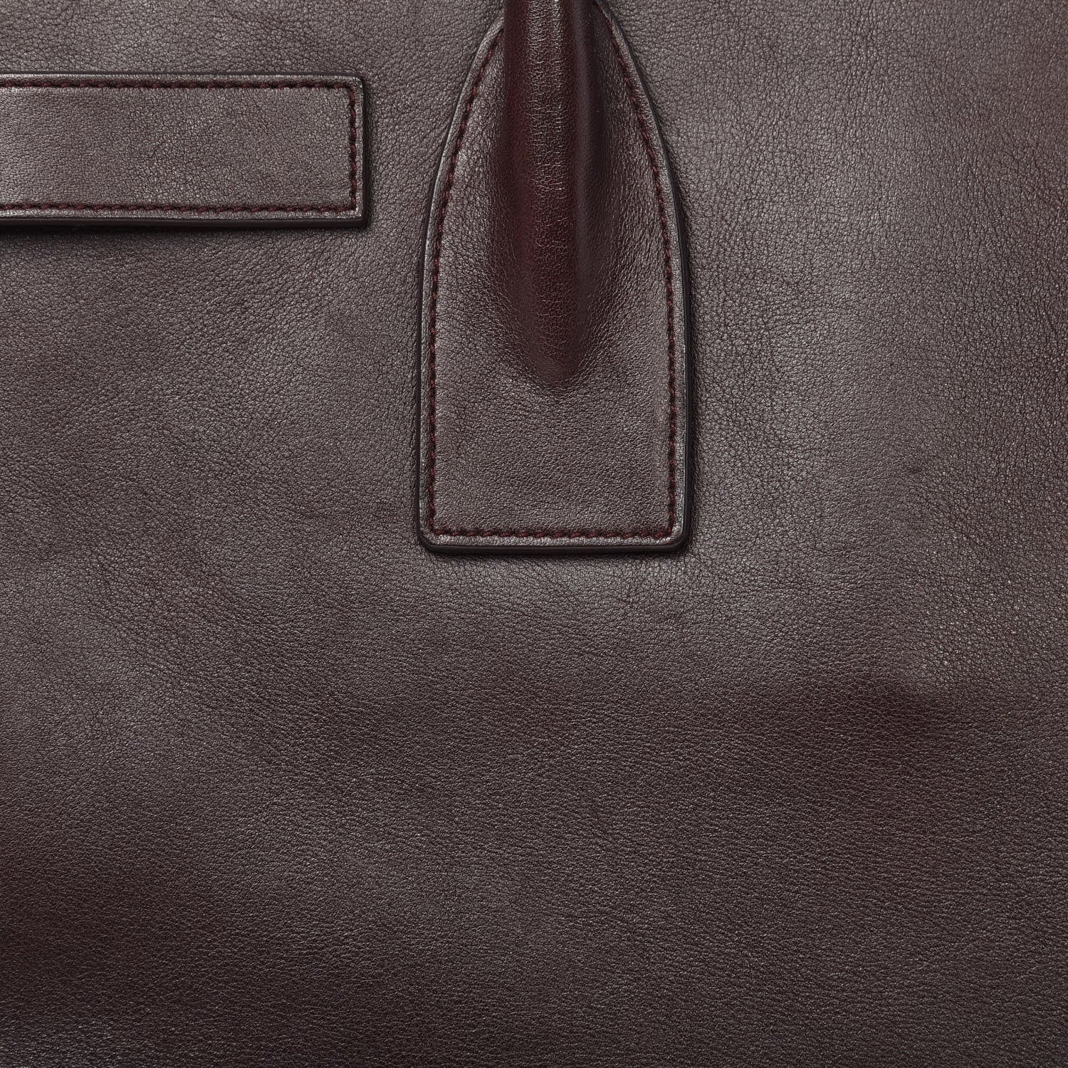 Saint Laurent Calfskin Small Sac De Jour Bordeaux 7 of 14