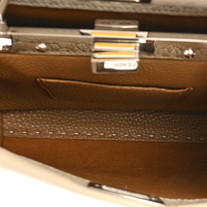 Fendi Cuoio Romano Selleria Mini Peekaboo Iconic Satchel Latte 5 of 13
