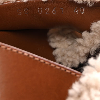 Louis Vuitton Shearling Paseo Flat Comfort Sandal 40 Nude 9 of 10