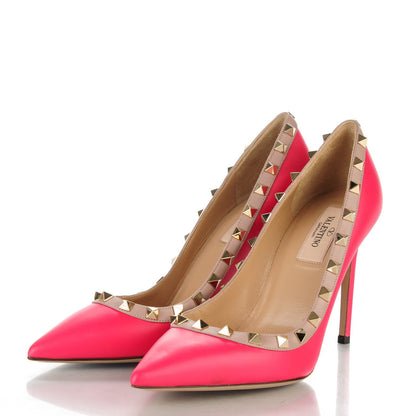 Valentino Garavani Nappa Rockstud 100mm Pumps 37 Fuchsia Poudre 3 of 8