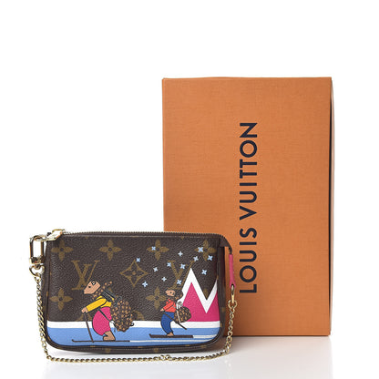 Louis Vuitton Monogram 2018 Christmas Animation Mini Bears Pochette Accessories 8 of 8
