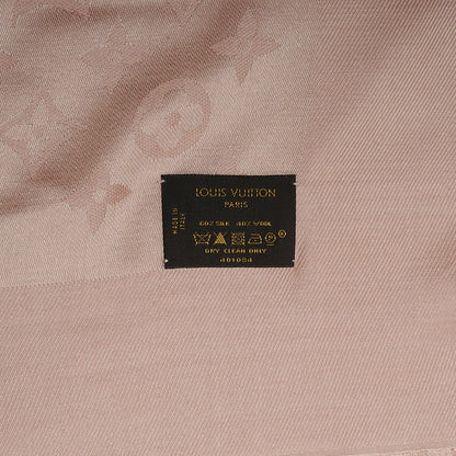 Louis Vuitton Silk Wool Monogram Shawl Nude 5 of 5