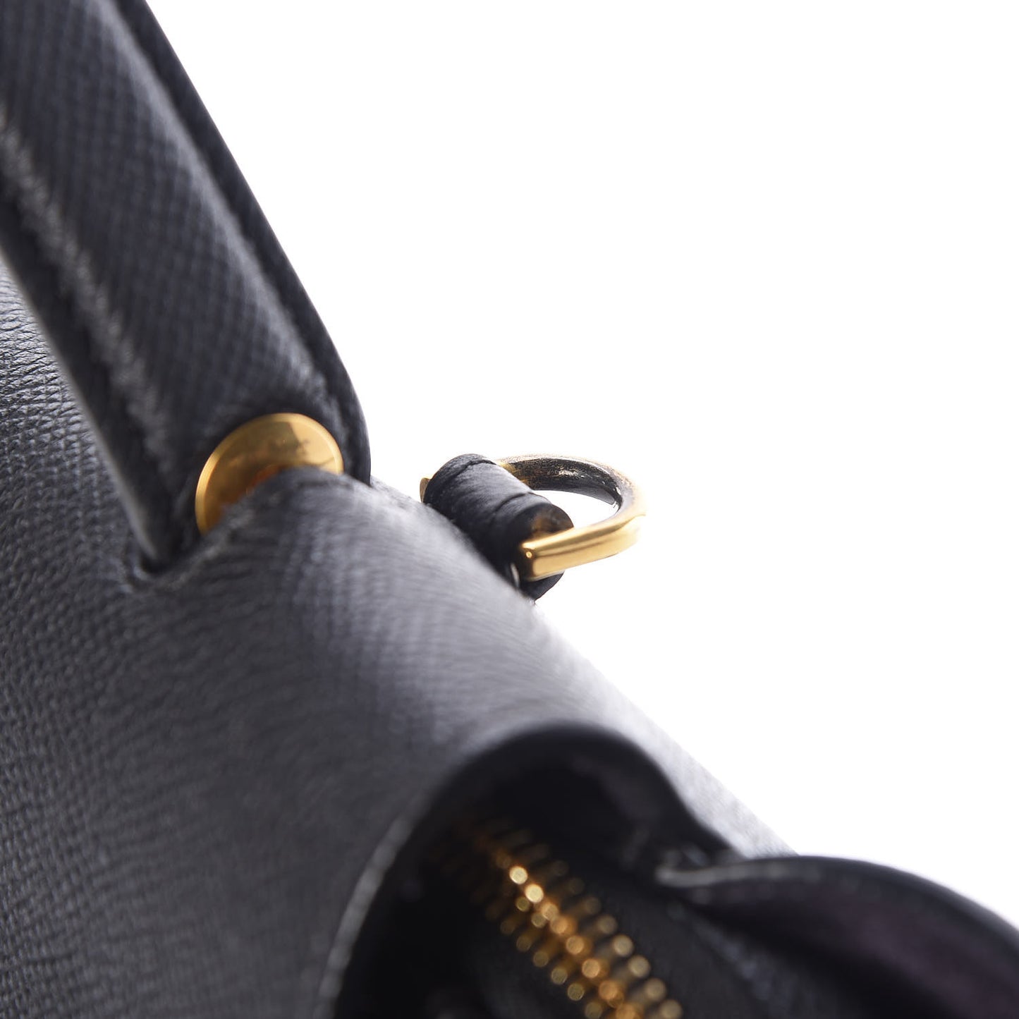 Grained Calfskin Mini Belt Bag Black