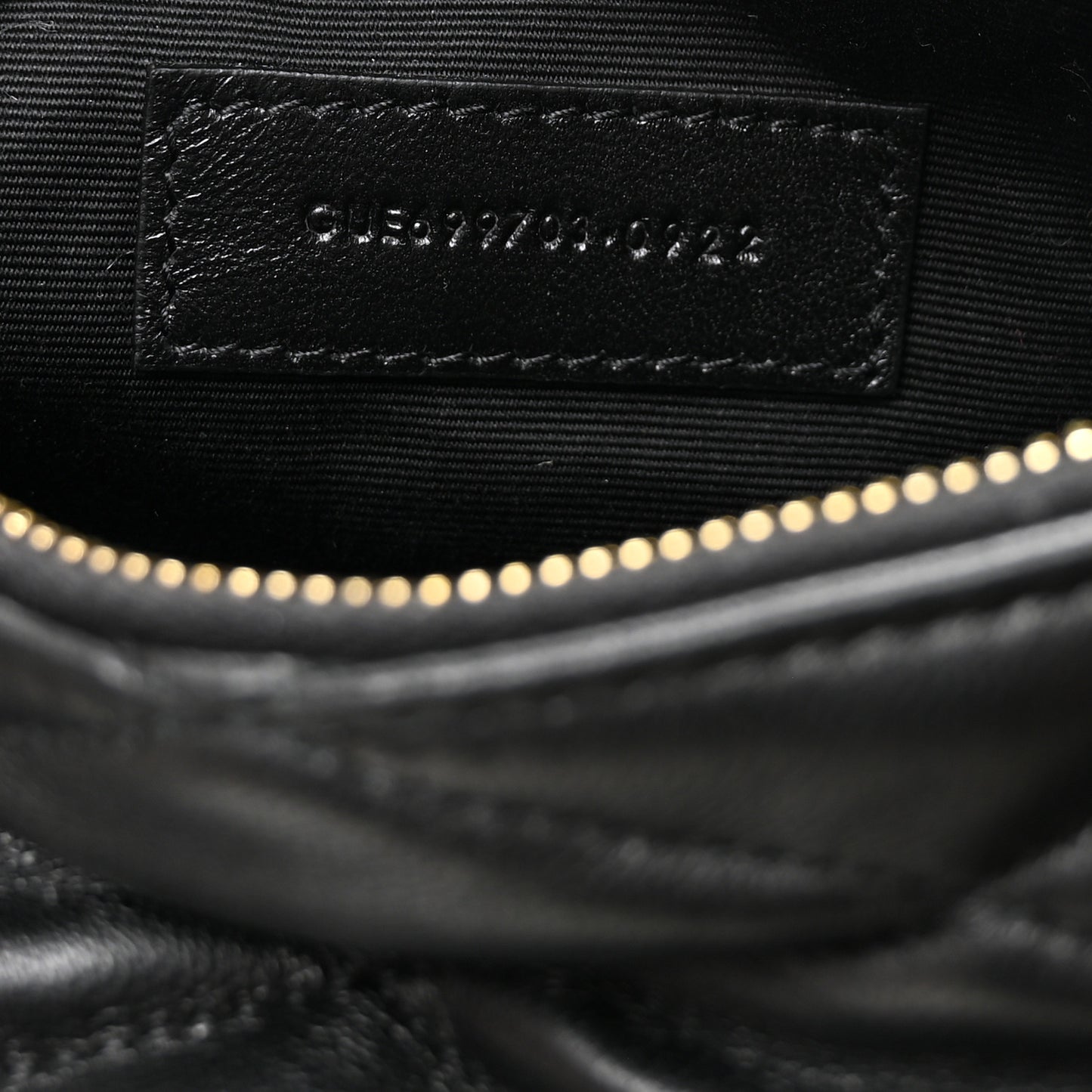 Lambskin Monogram Mini Sade Tube Bag Black