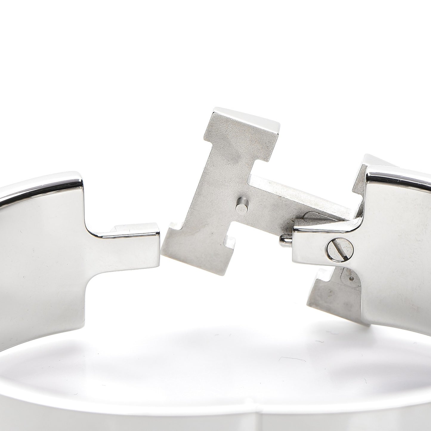 Enamel Wide Clic Clac H Bracelet GM Orange