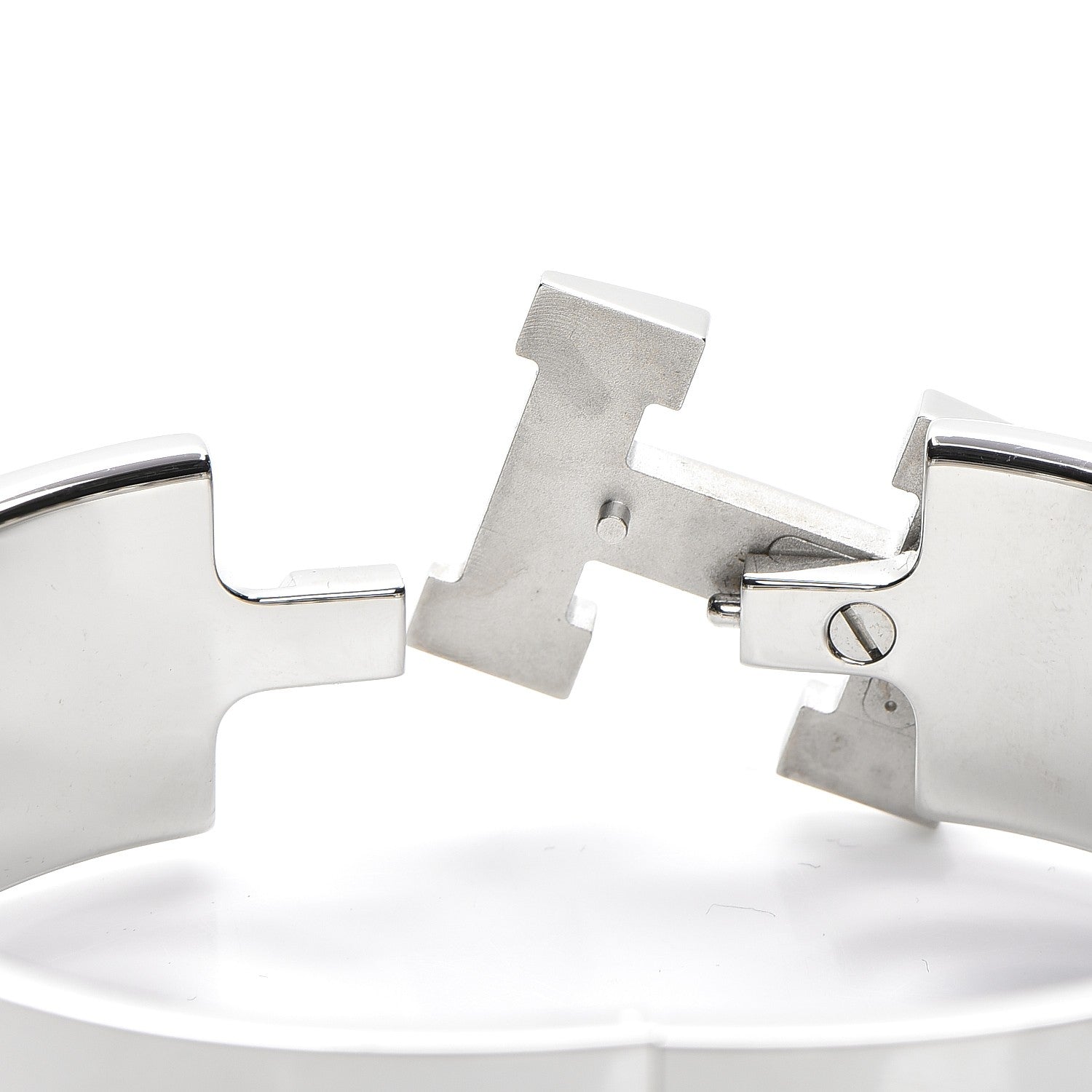 Hermes Enamel Wide Clic Clac H Bracelet GM Orange 4 of 5