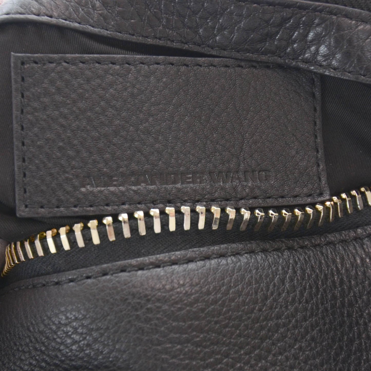 Leather Rocco w Light Gold Hardware Black