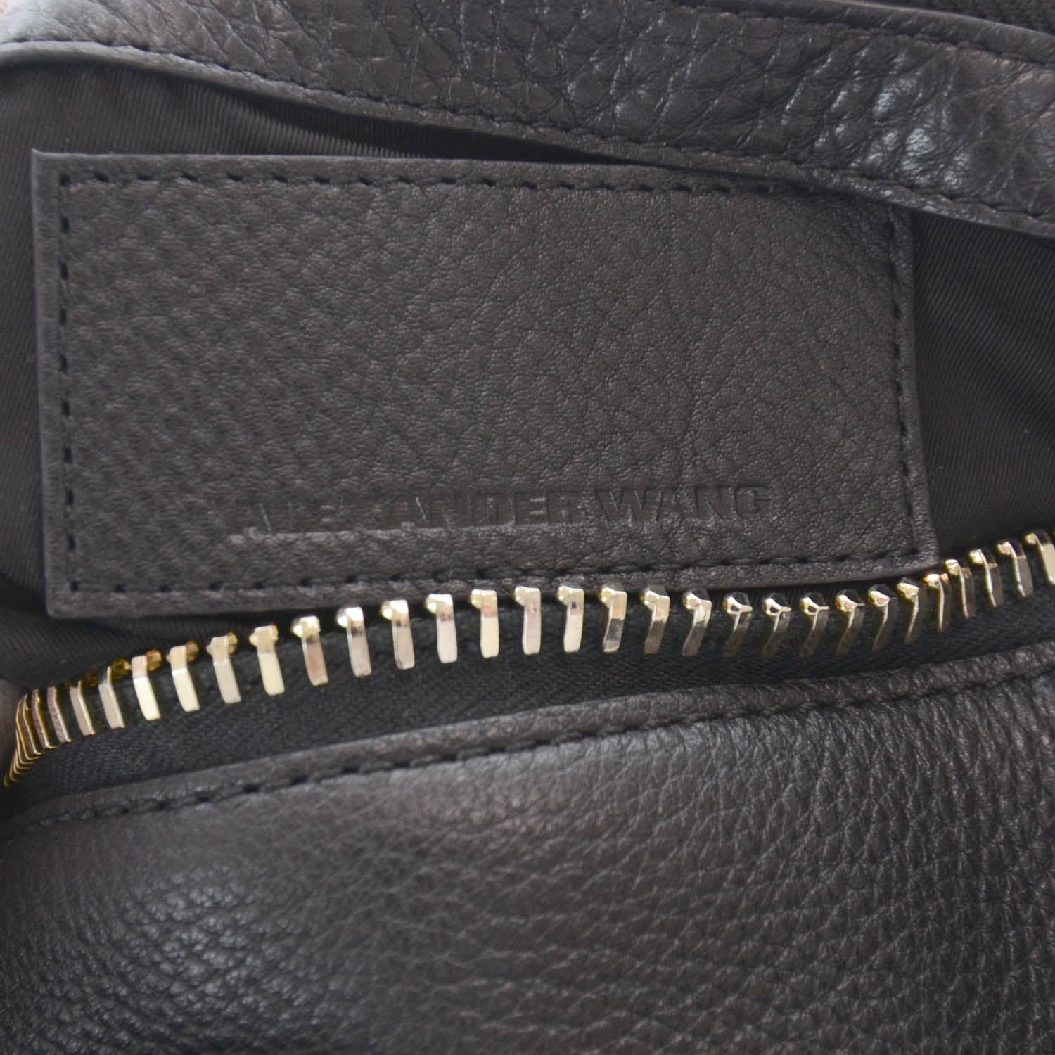 Alexander Wang Leather Rocco w Light Gold Hardware Black 5 of 6