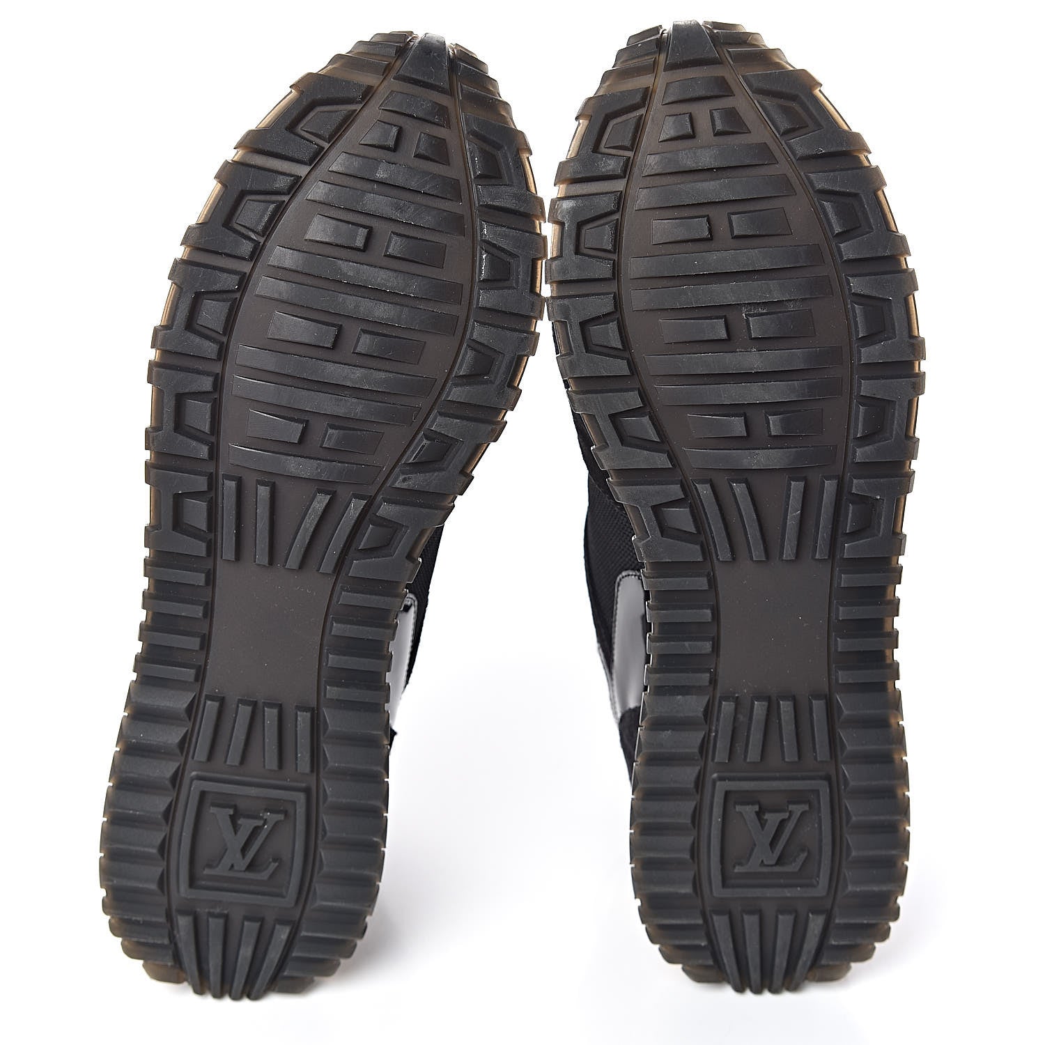 Louis Vuitton Suede Monogram Run Away Sneakers 39 Black 7 of 11