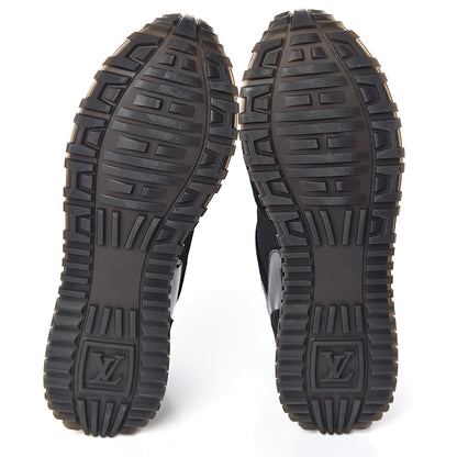 Louis Vuitton Suede Monogram Run Away Sneakers 39 Black 7 of 11