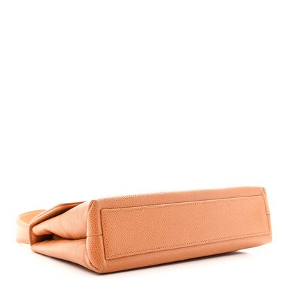 Chanel Caviar Top Handle Kelly Flap Brown 4 of 12