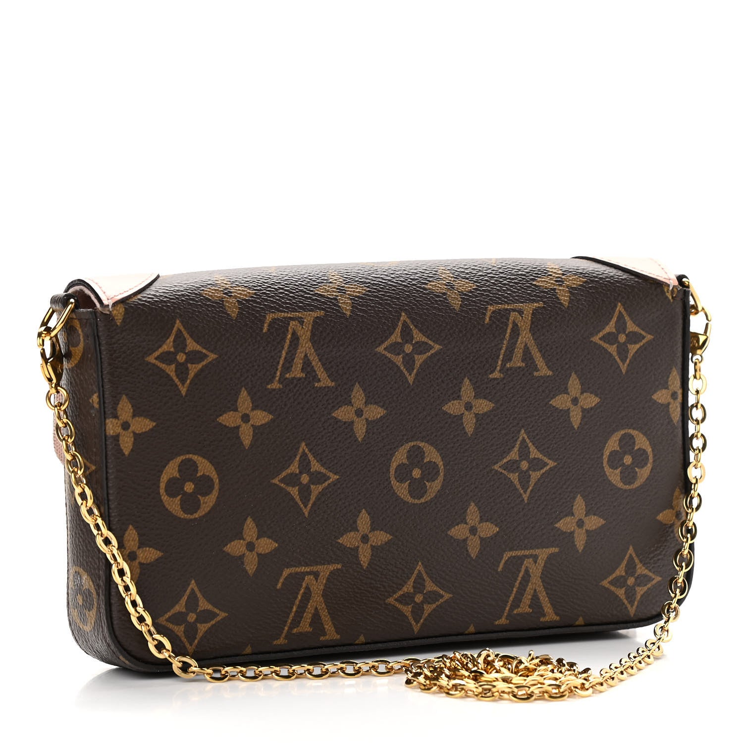 Louis Vuitton Monogram Valentine Dog Pochette Felicie Chain Wallet 3 of 17