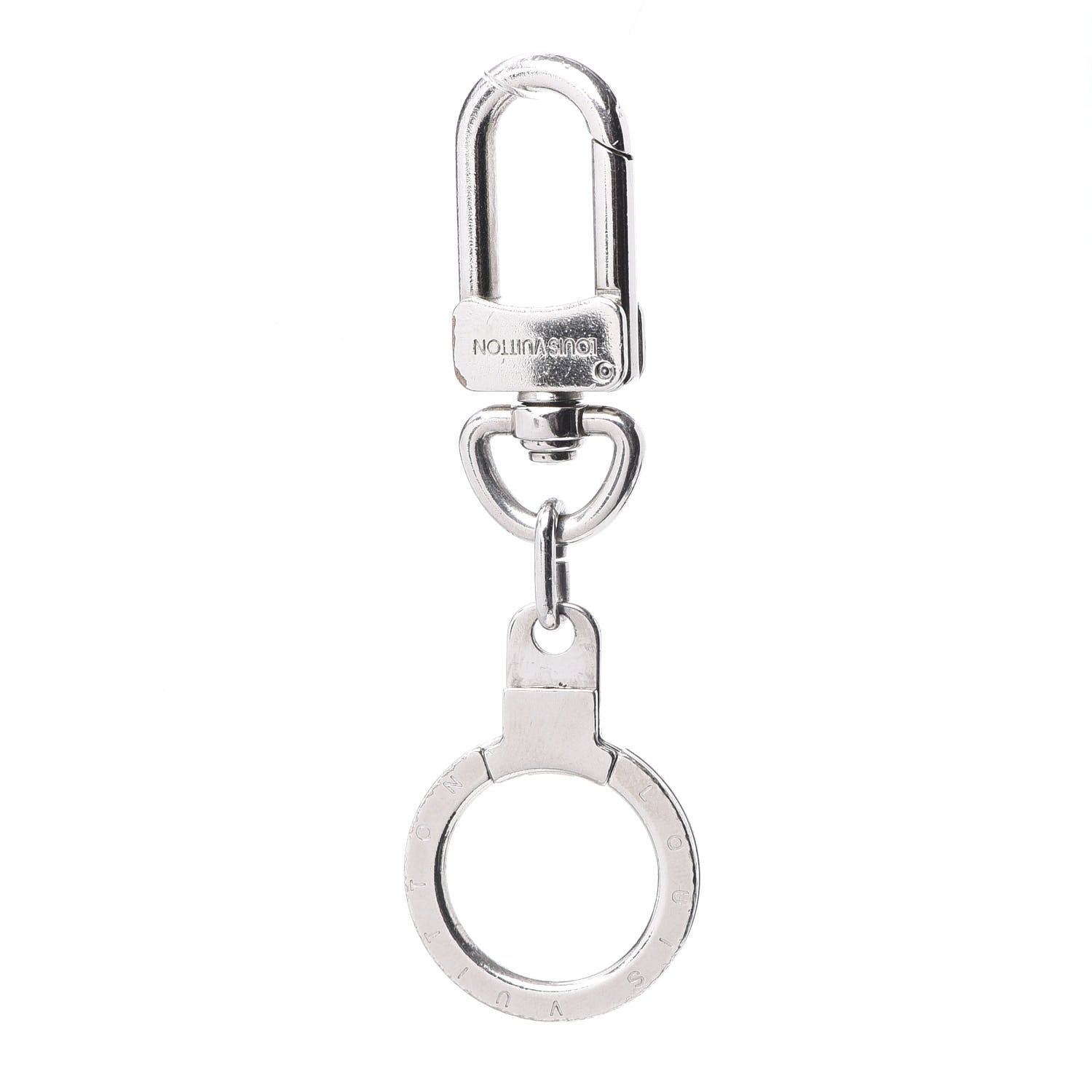 Louis Vuitton Pochette Extender Key Ring Silver 1 of 2