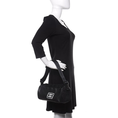 Chanel Rubber Nylon Mesh Small Sport Duffle Black 2 of 12