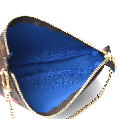 Louis Vuitton Monogram 2019 Christmas Animation Mini Venice Pochette Accessories Blue 5 of 7
