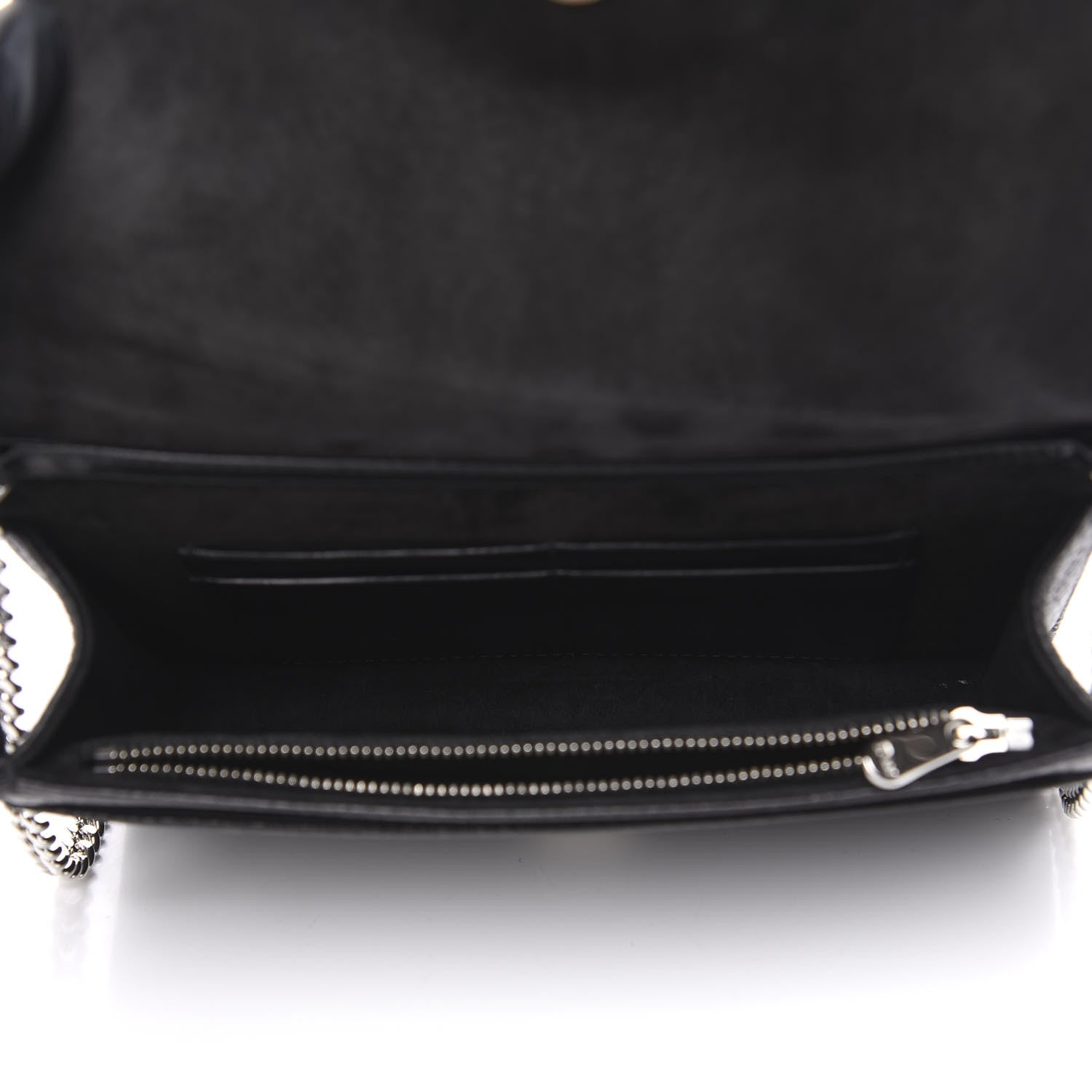 Christian Dior Grained Calfskin Diorama Wallet on Chain Pouch Black 5 of 8