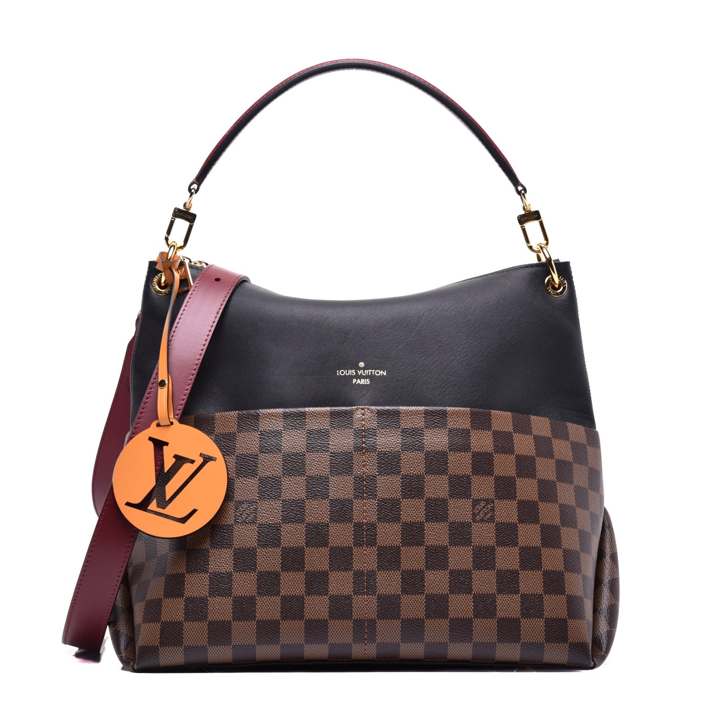 Damier Ebene Calfskin Maida Black