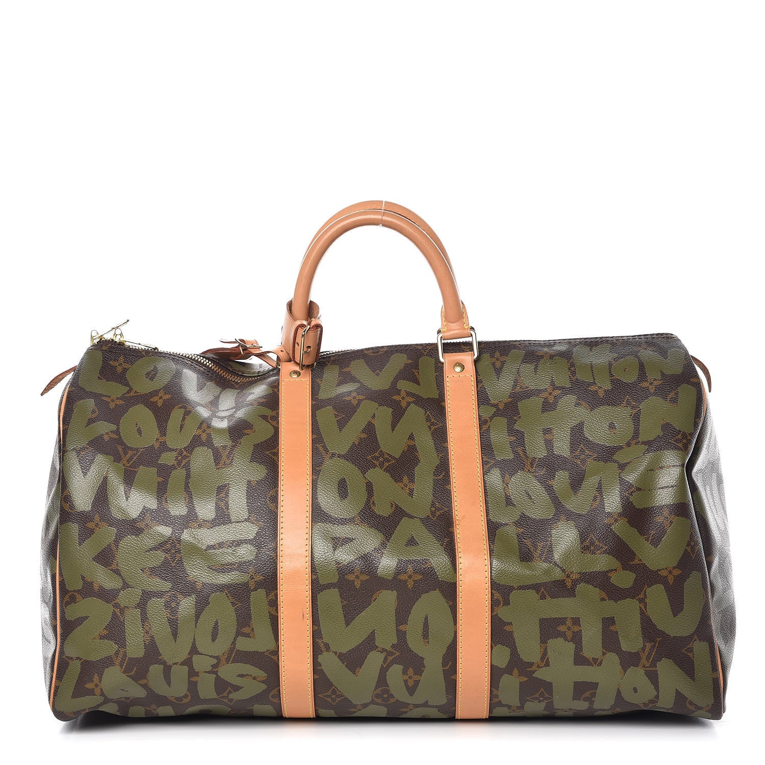Louis Vuitton Graffiti Keepall 50 Kaki 1 of 16