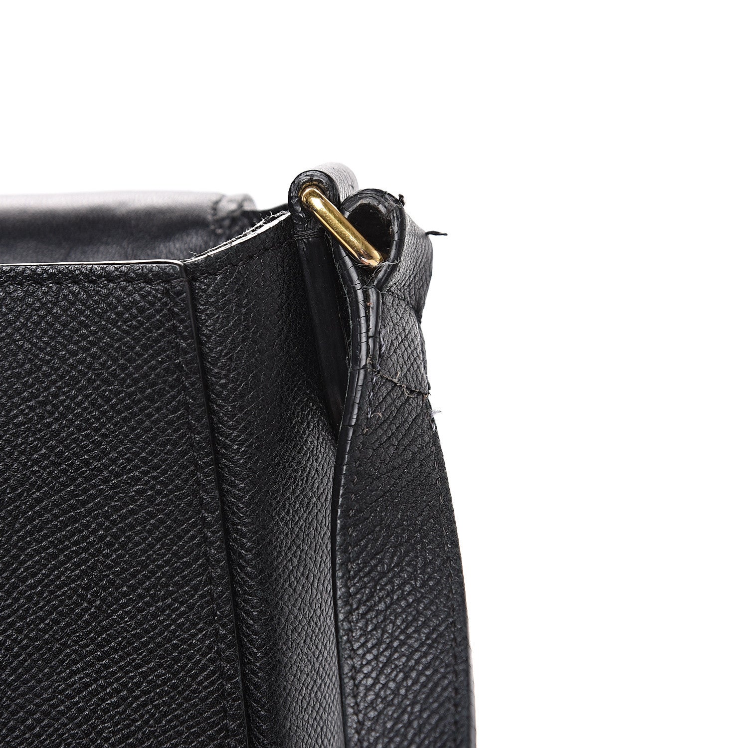 Celine Grained Calfskin Medium Trotteur Black 12 of 17