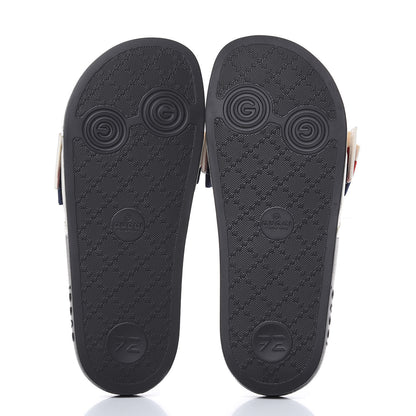 Gucci Satin Web Sylvie Bow Slide Sandals 38 White 5 of 8