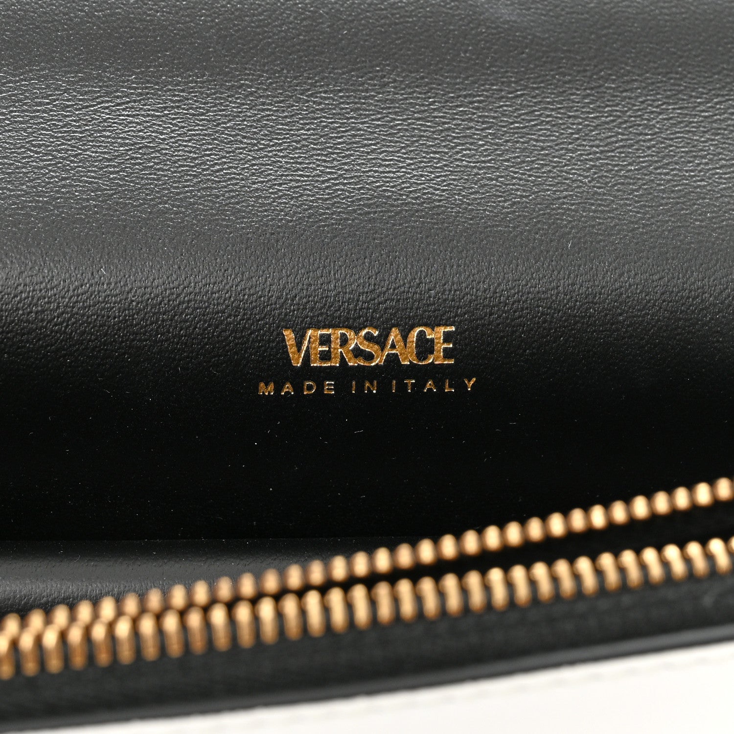 Versace Vitello Barocco Virtus Top Handle Shoulder Bag White 6 of 9